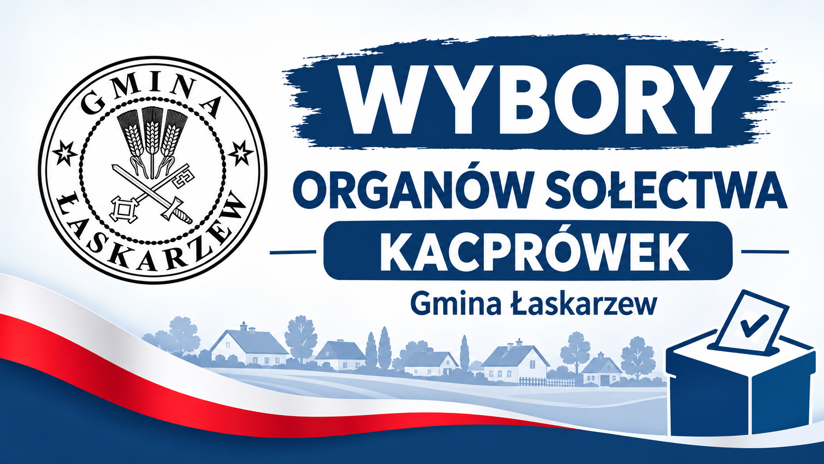 Grafika informująca o&nbsp;wyborach w&nbsp;sołectwie Kacpr&oacute;wek