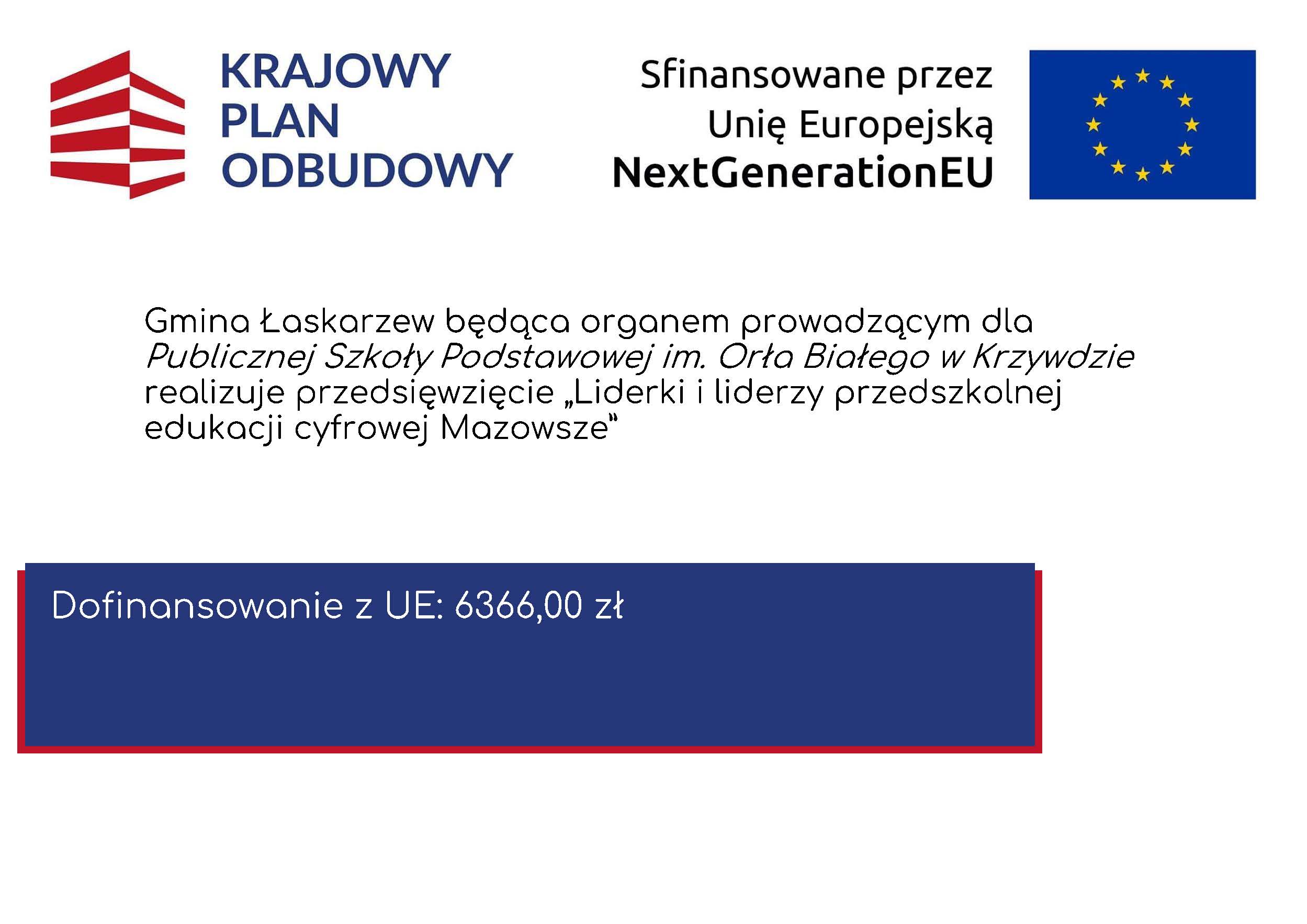 Grafika informacyjna - dofinansowanie z&nbsp;KPO