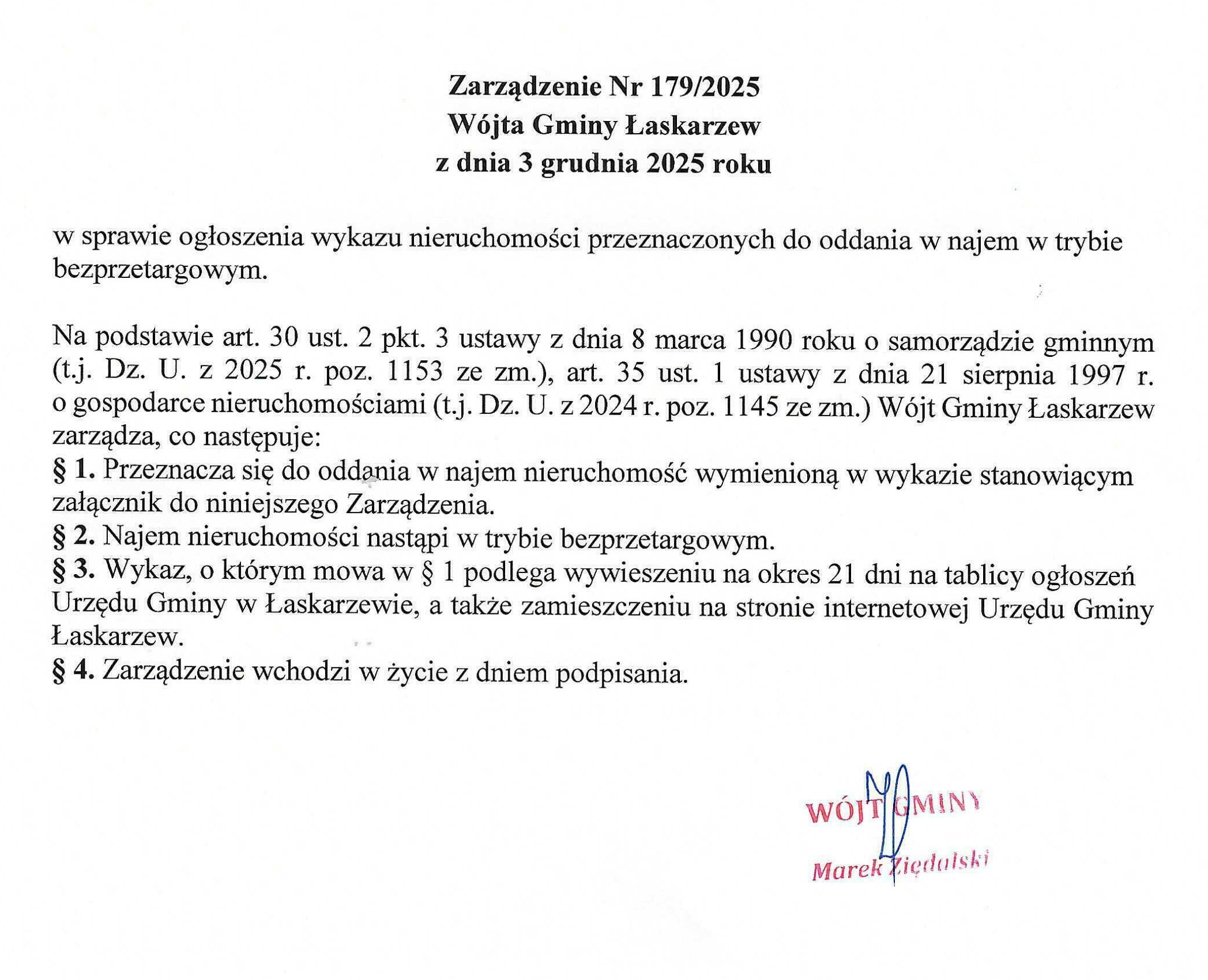 Zarządzenie