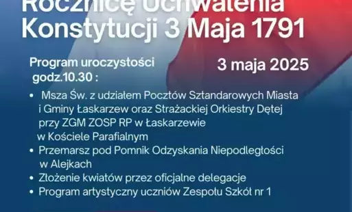 ROCZNICA UCHWALENIA KONSTYTUCJI 3 MAJA 1791 ROKU  