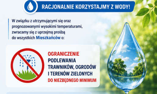 Zdjęcie do Prośba o racjonalne wykorzystanie wody