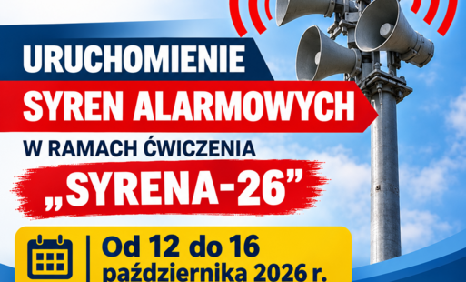 Zdjęcie do Uruchomienie syren alarmowych w ramach ćwiczenia SYRENA -26